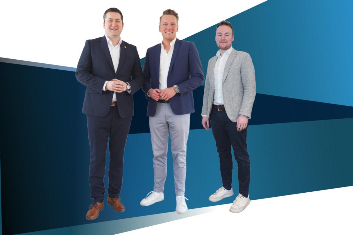 Thorsten Kornblum, Patrick Brinkmann und Maximilian Pohler